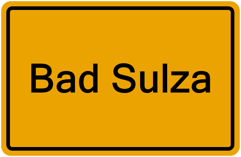Handelsregisterauszug Bad Sulza
